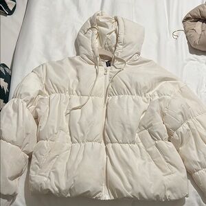 H&M Cream Puffer Jacket